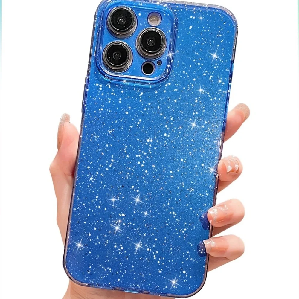 Set of eight iPhone 14 pro max glitter cases